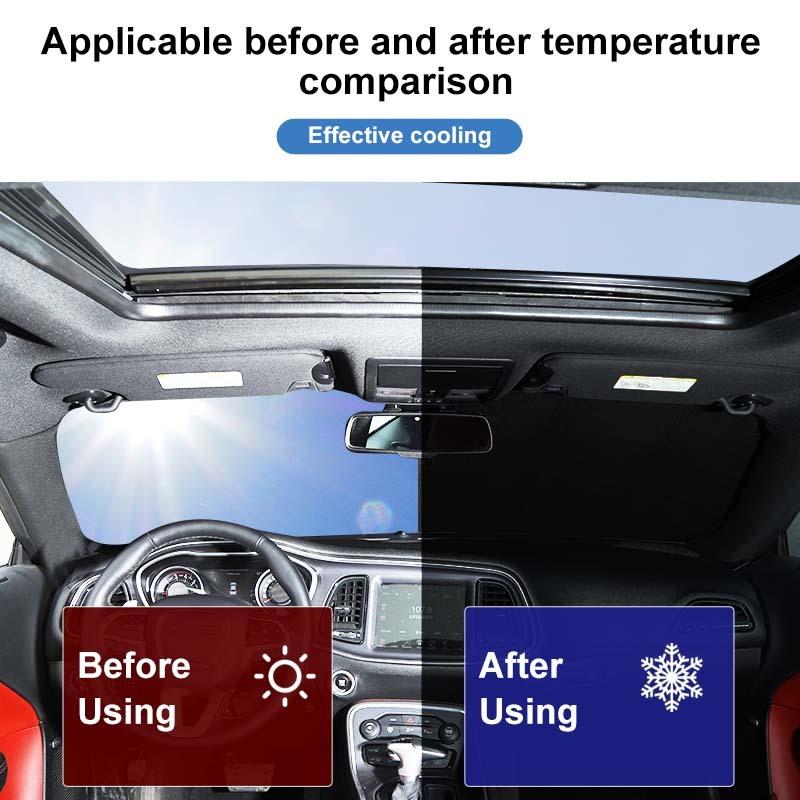 Car Front Windshield Sunshade Window Shade Foldable Sun Visor Cover Fit for Dodge Challenger 2009 Up Car Interior Accessories,1 Pc