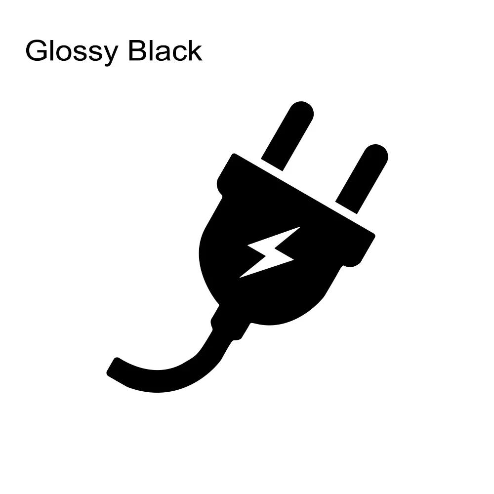 Creative Car Stickers Electric Plug Lightning Sign Vinyl Decal Personality Graphics Decal Auto Tunning Decoration Accessories