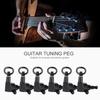 6PCS Black Color Acoustic Guitar Tuners Hollow Handle Design Electric Guitar Tuners  For Guitarists