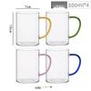 ZISIZ High Borosilicate Glass Mug with Handle