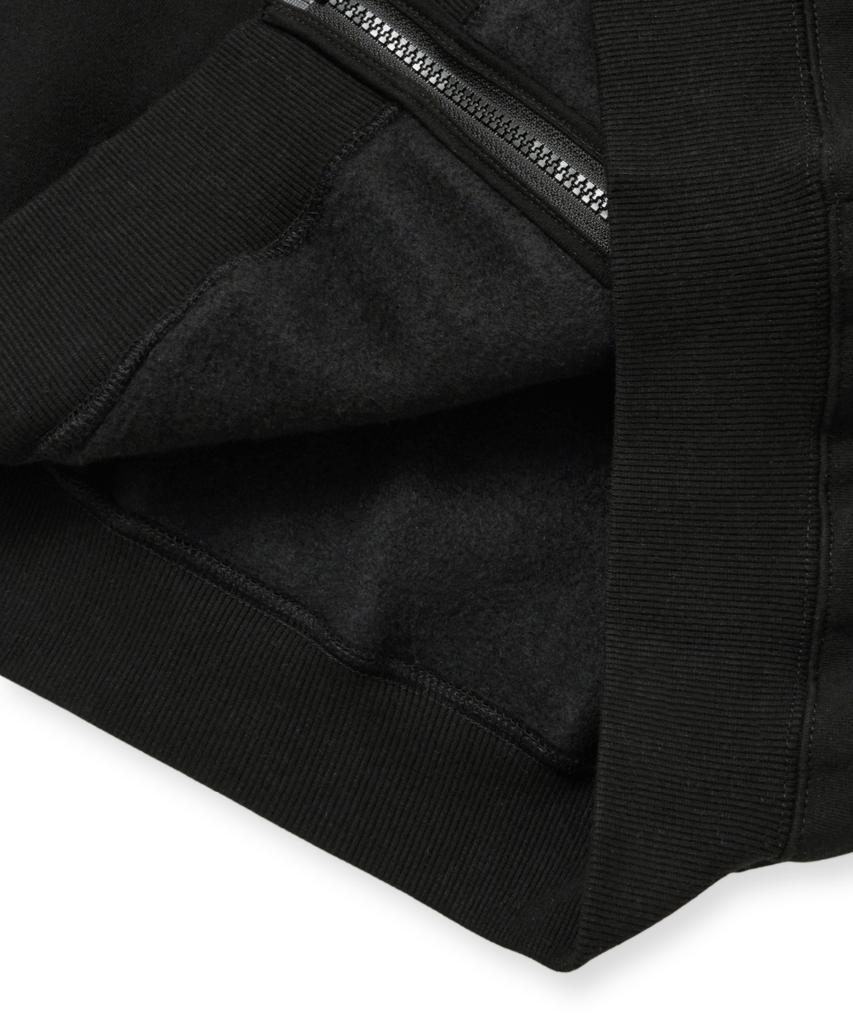 Brownbreath [25Winter] Tag Hood Zip Up - Black