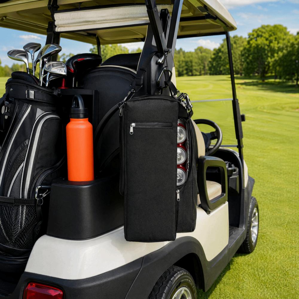 Oxford Fabric Golf Cooler Bag Soft Golf Bag Cooler Sleeve Durable Insulated Drink Cooler Beach