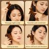 Sandalwood Goat Shaped Massage Comb Smooth Rounded Teeth Scalp Soothing For Daily Hair Care Home Relaxation