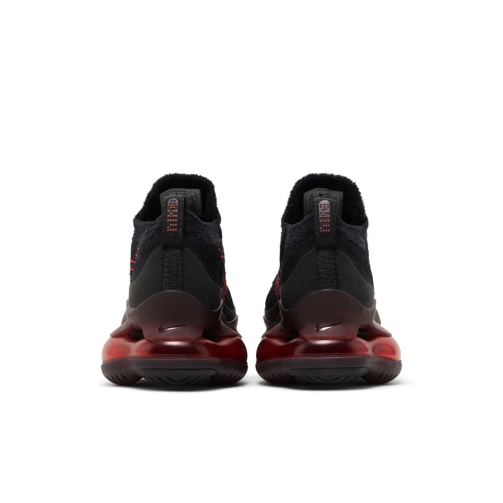 Nike Air Max Scorpion Flyknit 'Bred' (Unisex) Black / Black / University Red / University Red Running Shoes DJ4701 004