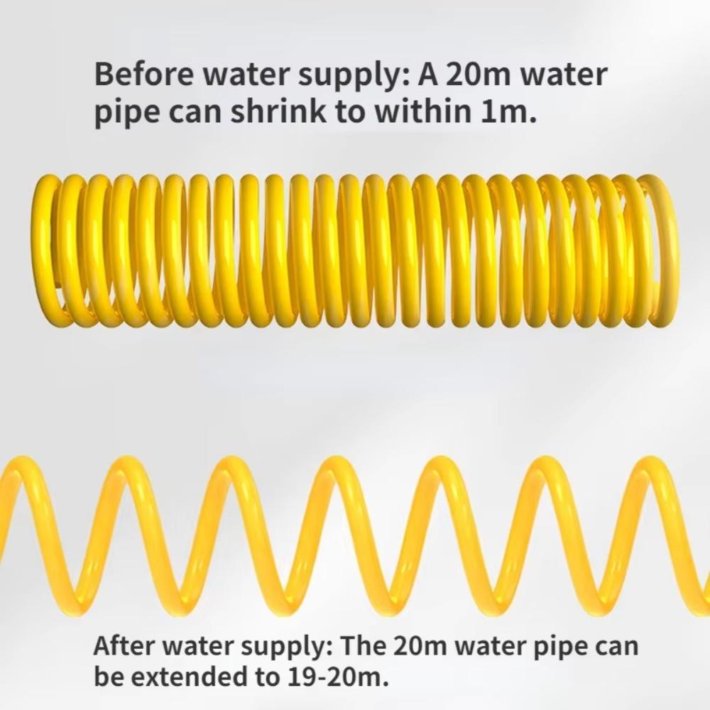 10-20 Meter Car Washing Tool Set High-pressure Nozzle Durable Car Wash Hose Nozzle Retractable Water Hose Wear-resistant