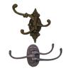 Cast Iron Hook Hanging Storage Wall Mount Key Holder Garage Organizer Shed Coat Hanger for Home Entryway Jackets Hat Mudroom