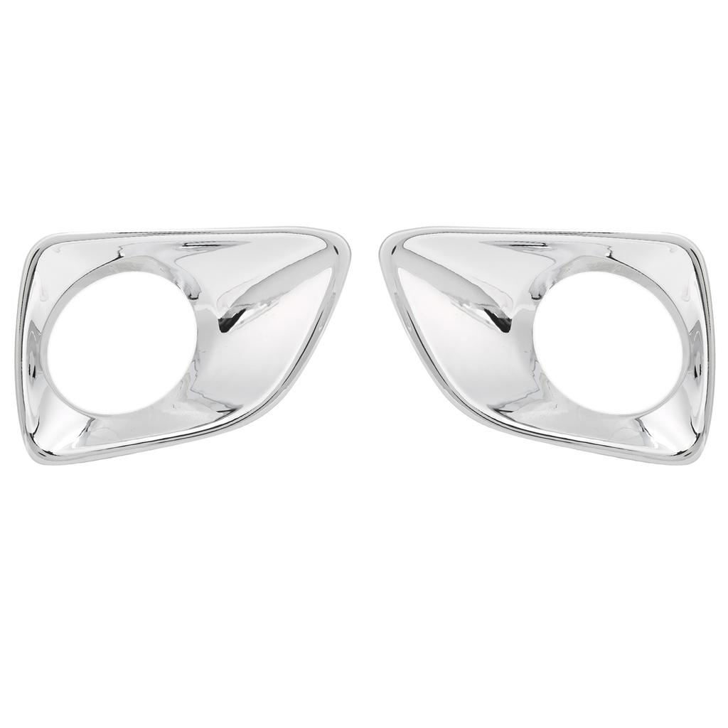 2Pcs Front Fog Lamp Cover Trim Chrome Plating Foglight Decor Fit for Nissan Navara NP300 Frontier