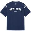 MLB New York Yankees SS25 Brand Logo Letter Striped Casual Short Sleeve T-Shirt Polo Unisex Tops 3APQV0353-50NYS