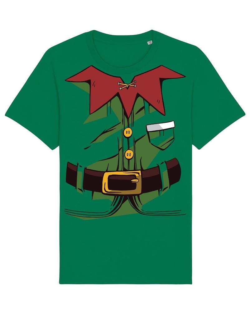 

Костюм Эльфа Рождественская Футболка Детский Костюм Подарок Отцу Рождества Наполнитель для Чулка Вечеринка XL