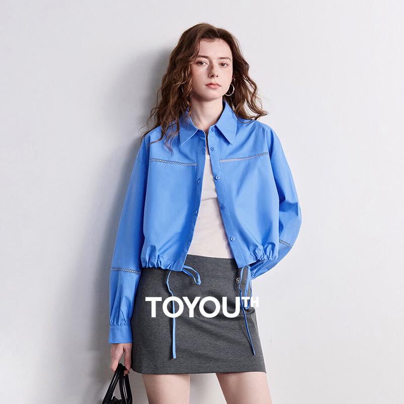 Chuyu Women s Hollow Lace Cotton Shirt M