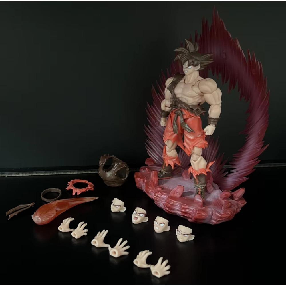 Black Hole Toys Dragon Ball Z Figure Son Goku Shf Figures 1/12 Scale Super Saiyan Son Goku Action Figurine Toys Halloween Gifts