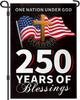 250th Anniversary USA Garden Ag 12x18 Inch 1776-2026 America 4th of July Decorations Ag Outdoor Banner Double Sided Deco GGO
