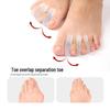Silicone Hallux Valgus Corrector & Toe Separator with Three-Hole Design, Wearable in Shoes