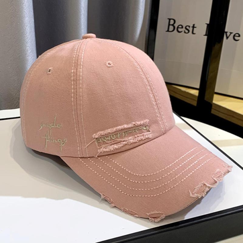2026 New Celebrity Fashion Embroidery Hole Sunscreen Baseball Cap Women Face Small Spring/ Autumn Korean Version Trend Men's Hat