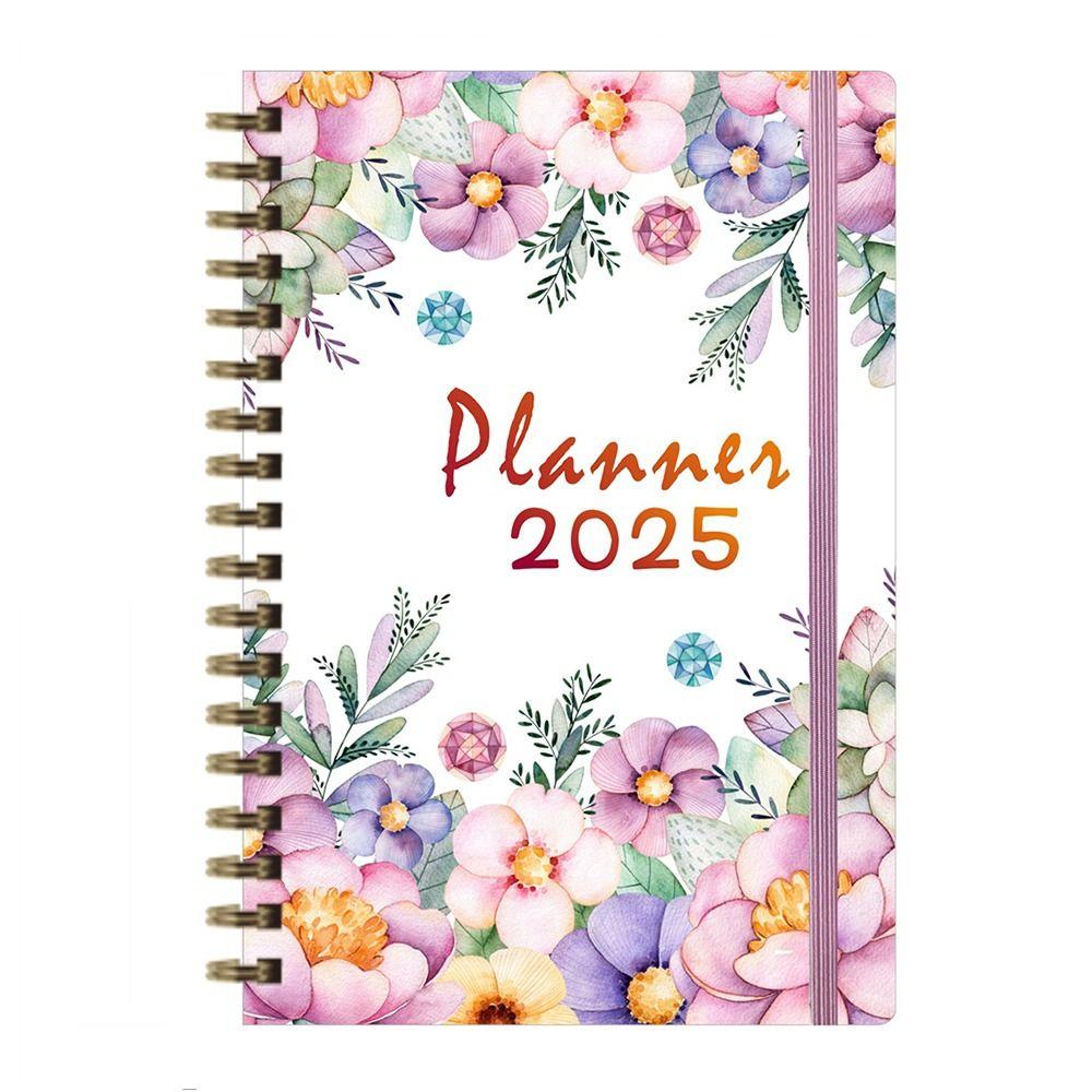 12 Months 2025 Schedule Planner Notepad To Do List Diary Writing Pads  Office Supplies