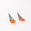 Natural Carnelian Gemstone 925 Sterling Silver Jewelry Handcrafted Earrings 1.9" EE-165-22