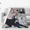 Nanakusa Nazuna Anime Blanket Yofukashi No Uta Call of the Night Plush Vintage Throw Blanket for Bedding Lounge AutumnWinter