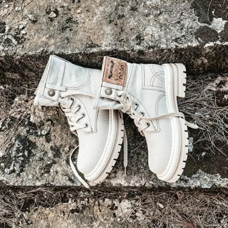 Fashion Booties Elegant with Medium Heels Cowboy Denim Sports Woman Short Shoes Sneakers Ankle Boots for Women Cowgirl on Offer Hot Goth