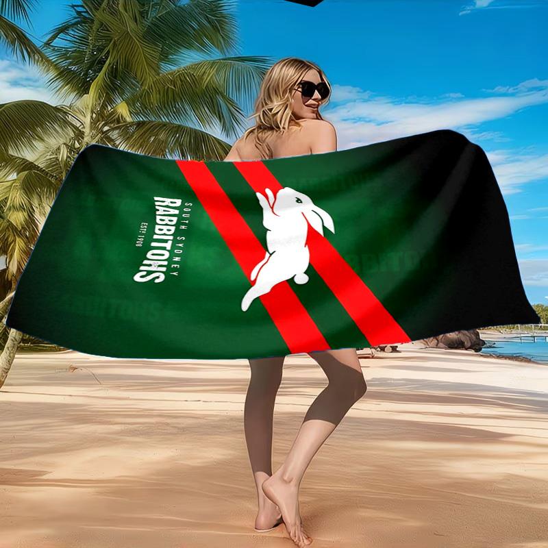 Asciugamano da Spiaggia con Design del Logo Rabbit NRL, Asciugatura Rapida, Facile da Curare, Adatto Sia per il Fitness che per le Vacanze al Mare, Essenziale per lo Sport