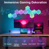 LED Hexagonal Quantum Lamp Smart Wall Panel Light RGBIC RGB Dream Color Smart APP Control  Voice Control Music Sync Work
