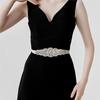 Silver Crystal Bridal Sash For Women Elegant Wedding Dress Belt With Stones New Rhinestone Pearl Bridal Belt Dresses Accessories