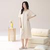 Fenteng [100% Cotton with Chest Cushion] 26 Year Spring/summer Round Neck Nightgown Dress Can Be Worn As Sleepwear for Women