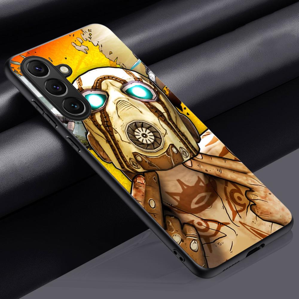 

B-border-lands hot game poster pattern Phone Case For Samsung Galaxy S26 S25 S24 S23 S22 S21 Plus Ultra Note20 Soft Black Galaxy S26