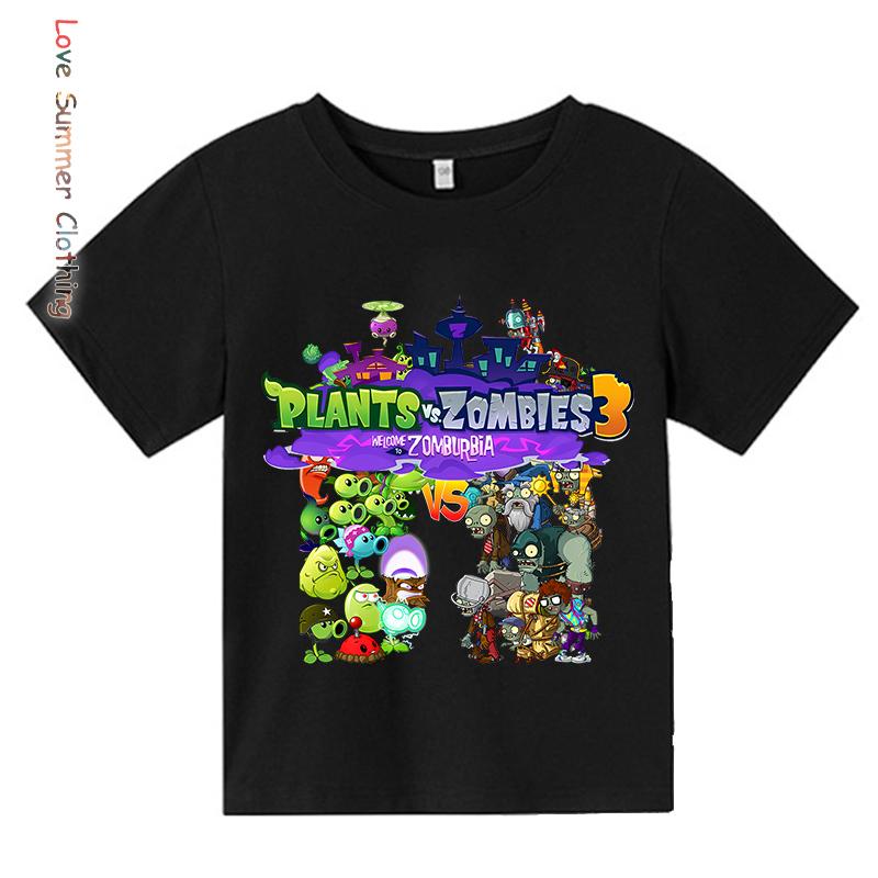 Boys Hoodie Age 4-14 Plants HD Print Zombies Thin Girls Pullover Girls Casual Wear Fall Hoodie Long Sleeve Polyester New Arrivals 2025