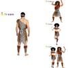 Fantasy Modern European Inspired Unisex Costume With Unique Primitive Theme For Couples