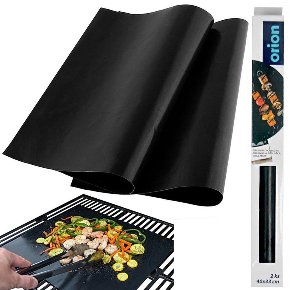 Orion Reusable Non-Stick Teflon Grill and Oven Mats 40 x 33 cm 2-Piece