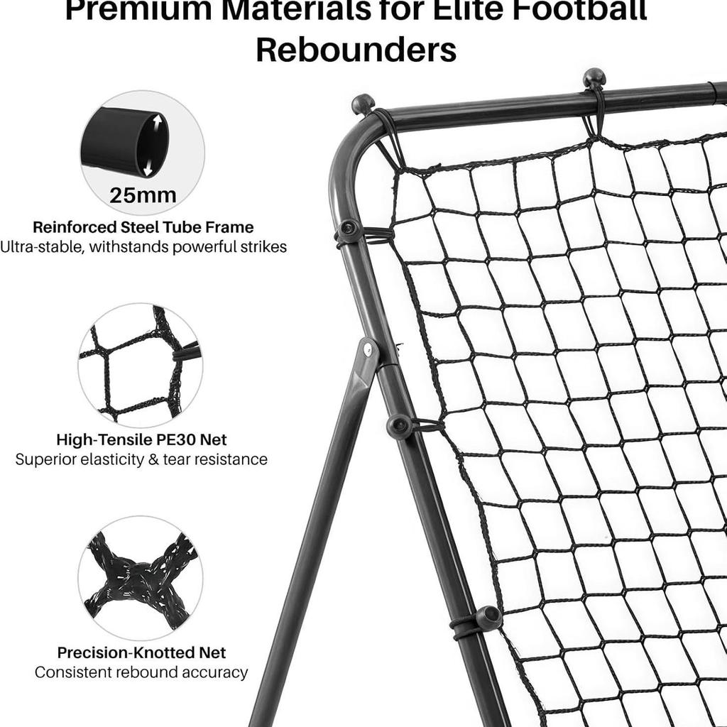 Multi-Functional Football Rebound Net for Solo Training & Passing Practice