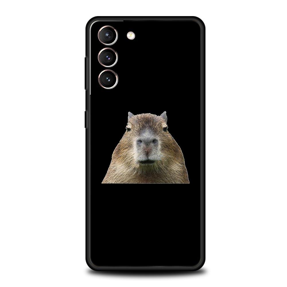 Custodia per Telefono Capibara Cartone Animato Carino Per Samsung Galaxy S23 Ultra S22 S21 S20 FE 5G S10 S10E S9 S8 Plus Note 20 Cover Morbida Paraurti