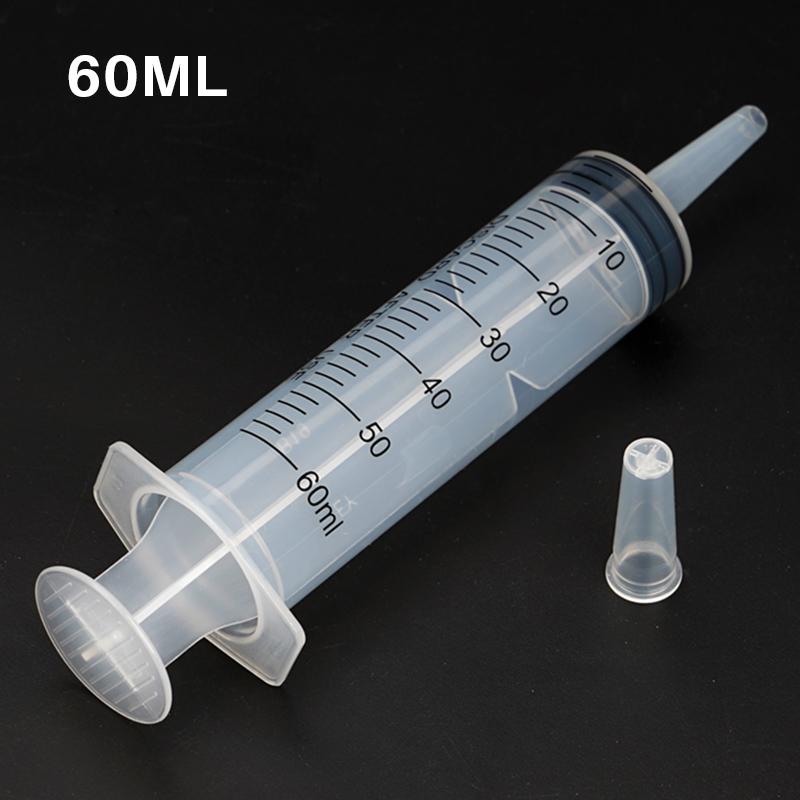 1 Stück Kleintierfutterspender Vogelfutterspender Spritze Einlaufspülgerät Großer Kaliber Kunststoff Spritze mit Großer Öffnung 20ml/60ml