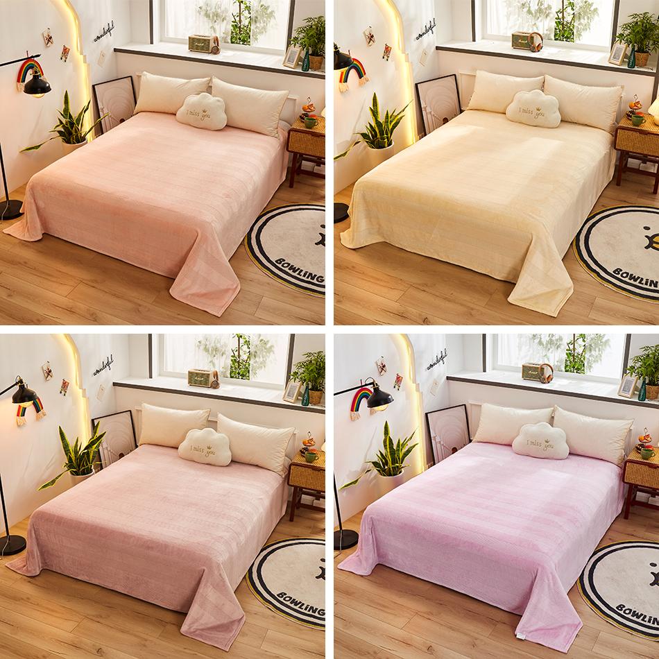 Winter Warm Hautfreundliche Fleece Tagesdecke Sofa Decke Flanell Atmungsaktive Überwurf Steppdecke Tagesdecke Bettlaken Couch Bettwäsche