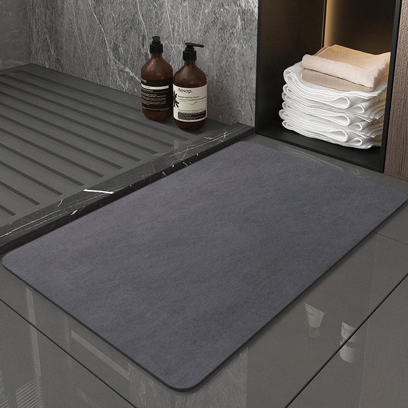 Diatomaceous Earth Non-slip Bathroom Floor Mat - Absorbent, Minimalist, Dirt-resistant Mat