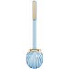 Soft Seashell Shape Toilet Brush with Silicone Bristles Toilet Brush and Holder Creative Toilet Bowl Brush Luxury Bathroom Set Reusable