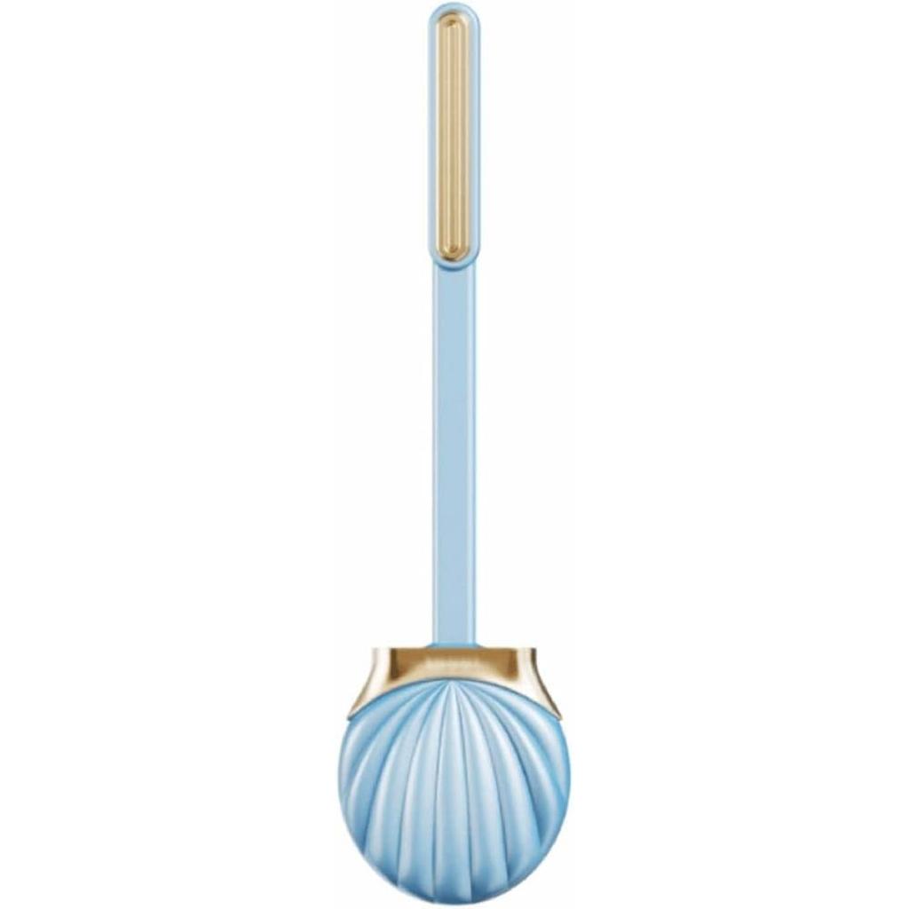 Soft Seashell Shape Toilet Brush with Silicone Bristles Toilet Brush and Holder Creative Toilet Bowl Brush Luxury Bathroom Set Reusable
