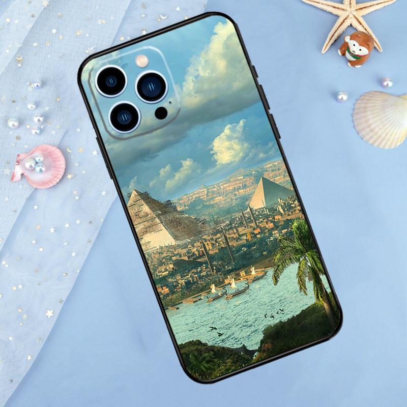 Egypt Pyramids Case For iPhone 17 Pro Max 16 15 14 12 11 13 Pro Max Plus 12 13 Mini 16e 17 Air Back Cover