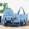 School Bag Primary School Students Children's School Backpack Junior High School Students Middle School Students Five Piece Backpack
