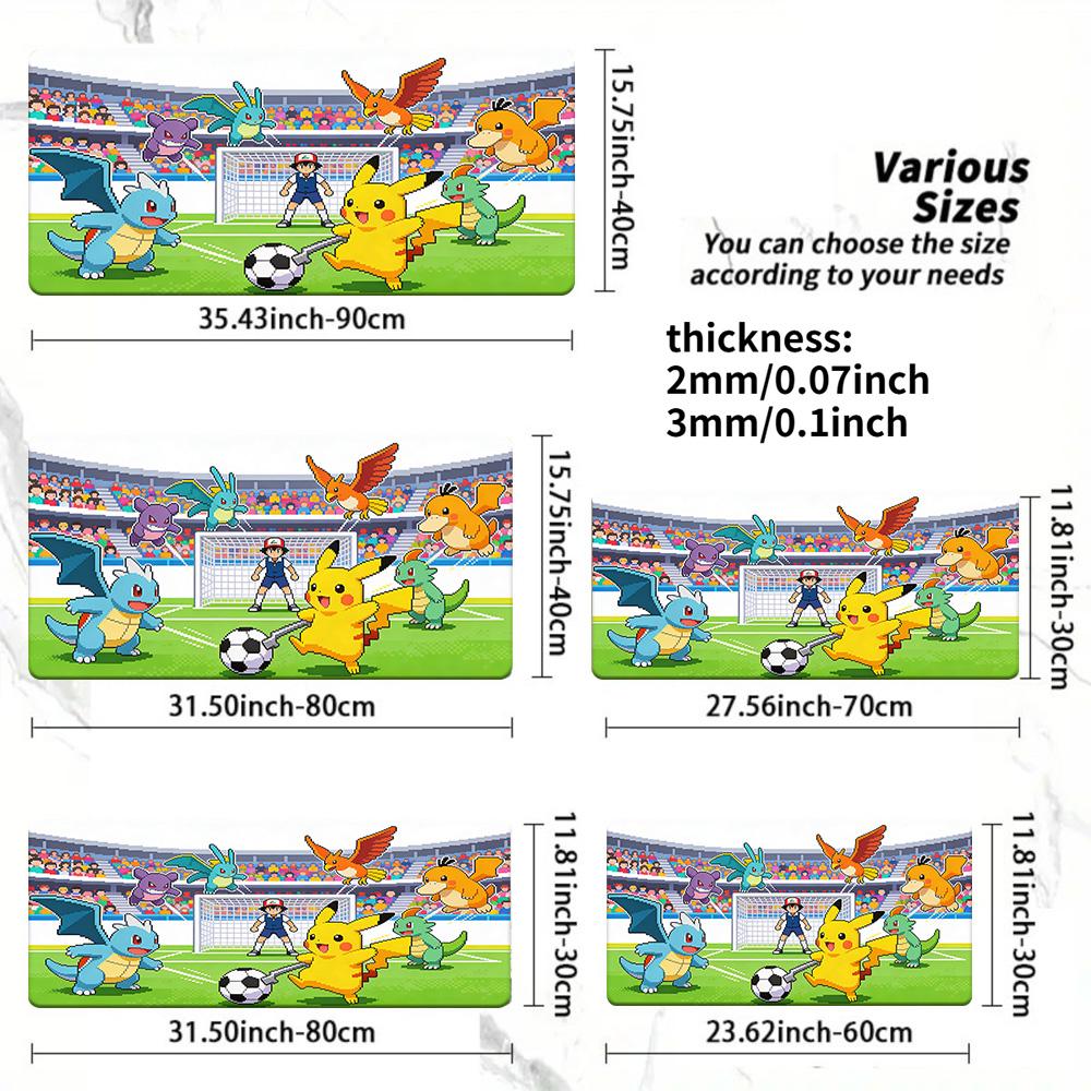 Fiery Flareon Pokmon Gaming Mouse Pad NonSlip Desk Mat 30x80x0.2cm