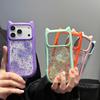 Epoxy Butterfly & Cat Ear Glitter Phone Case for iPhone 17 Pro Max - Drop-proof & 3D Cartoon Design