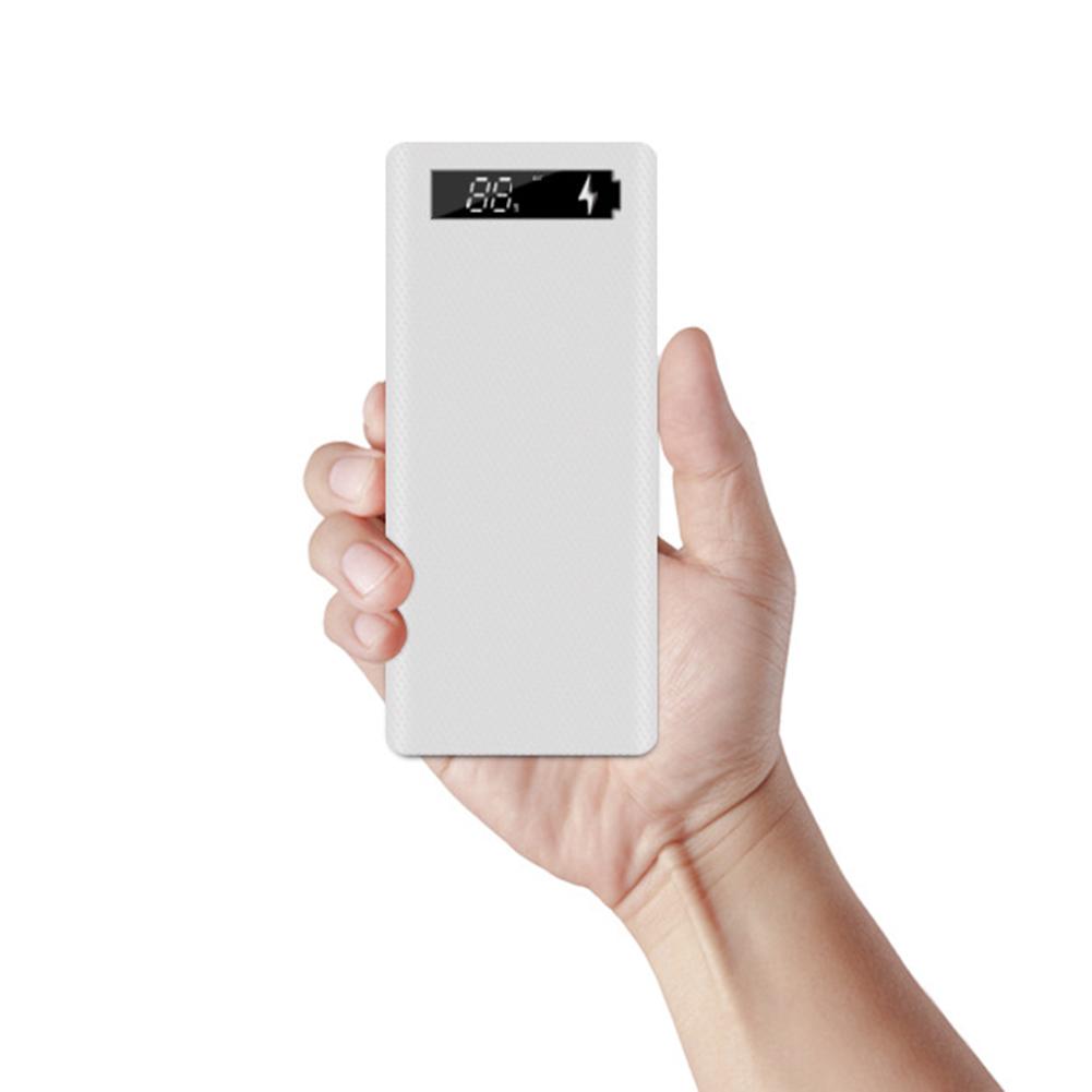 Caja portátil USB 18650 LCD DIY para banco de energía móvil, carcasa Micro