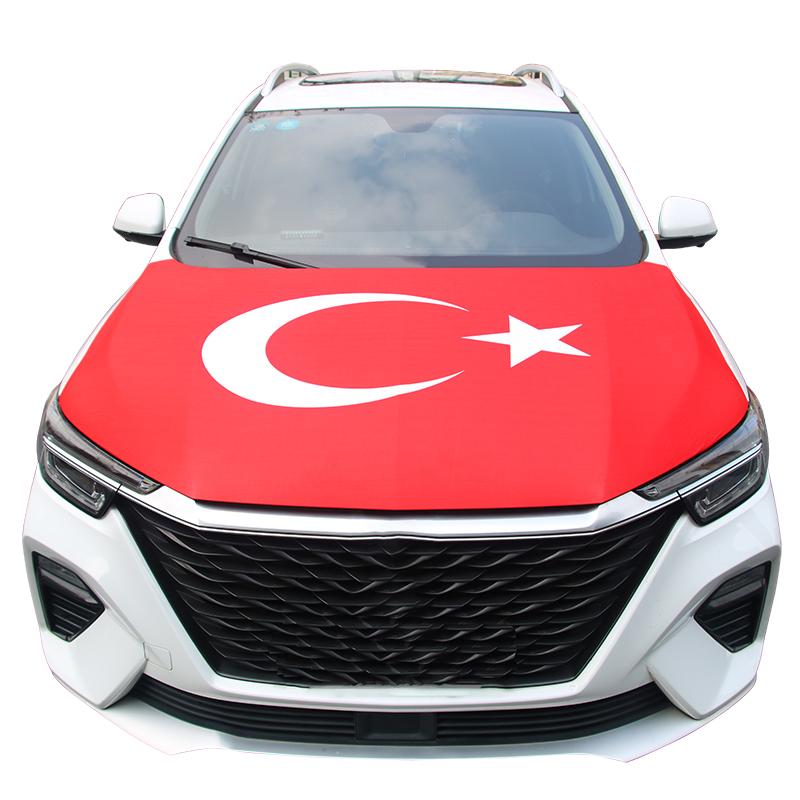 Nationale Truthahnflagge Auto Motorhaube Türkisch Zur Dekoration