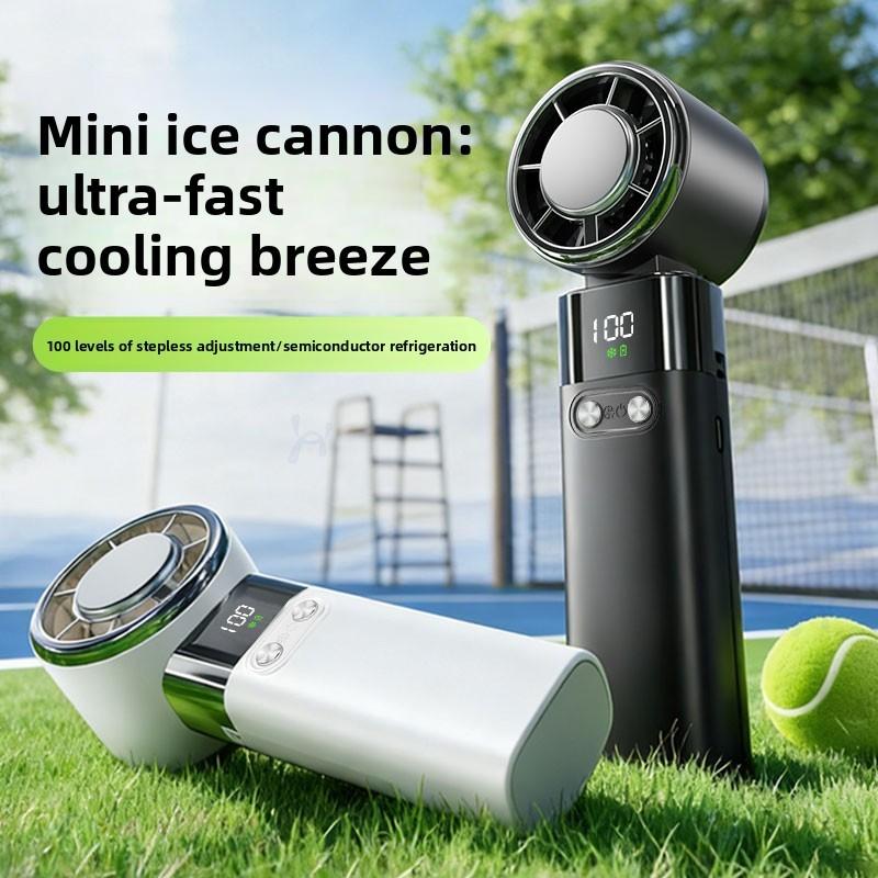 Portable Handheld Usb Fan With Ice Cooling Function For Outdoor Travel And Dorm Use