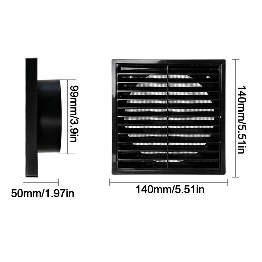 Square Air Vent Grille Cover 4/5/6/8In Duct Vent Cover Ventilation Grille  Ventilation Accessories