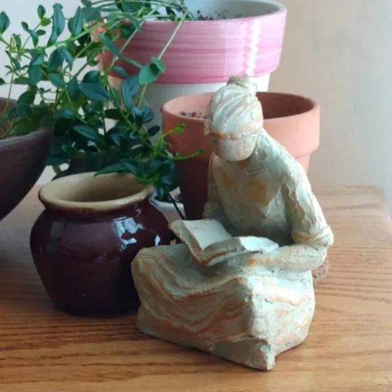 Ornament Süße Stunde des Gebets Dekorative Tischdekoration Handgeschnitzte Harzskulptur Büro Zuhause Garten Balkon