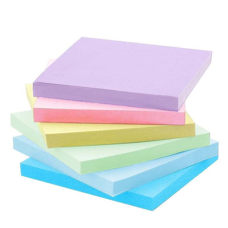 Fluorescent Colored Sticky Notes 3x3 Inch Student Memo Strips, N-Times Stick, Hot Selling Notepad