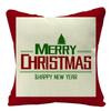 2022 Merry Christmas Home Decor Cushion Cover 45x45cm Cute Animals Cartoon Printed Throw Pillow Cover Xmas Decorative Pillowcase