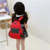 Modern Colorful Canvas Backpack For Kids Lightweight Ergonomic School Bag For Boys And Girls
