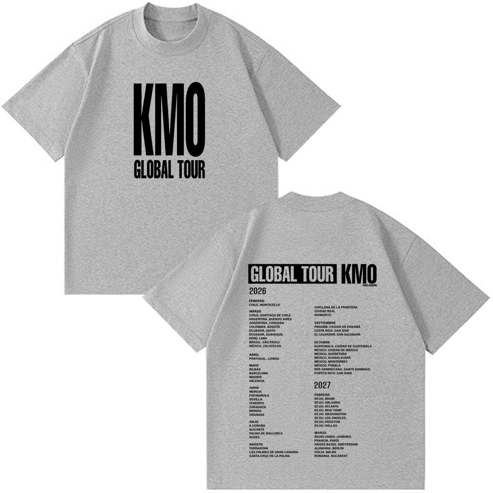 Singer Pablo Alborán Kmo Global Tour 2026 Print Tees Men Women Hiphop Tshirts Shortsleeved Loose Harajuku TShirts Streetwear